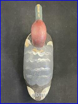 Antique Wood Carnival Decoy Duck Handmade And Hand Painted Rare