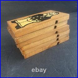 Antique Wood Carnival Game Toss 6 Slats Butler Graphics Patent Pending