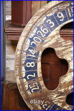 Antique Wood Roulette Gambling Carnival Wheel Casino Game Vintage Circus 48