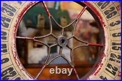 Antique Wood Roulette Gambling Carnival Wheel Casino Game Vintage Circus old