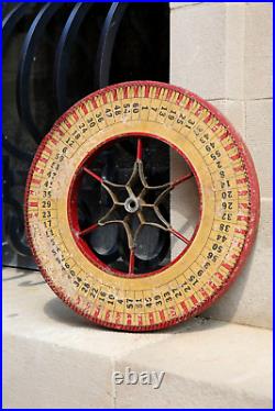 Antique Wood Roulette Gambling Gaming Carnival Wheel Casino Game Vintage Circus