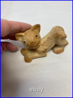 Antique Wooden Paul's Soap Circus Pull Toy W Ardico Castile Baby Soap Cat Dmg