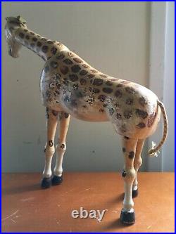 Antique Zoo Schoenhut Circus Giraffe Toy painted eyes