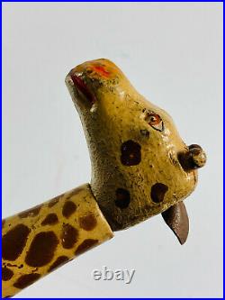 Antique Zoo Schoenhut Humpty Dumpty Circus Giraffe Toy painted eyes