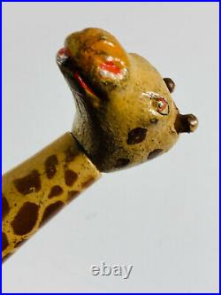 Antique Zoo Schoenhut Humpty Dumpty Circus Giraffe Toy painted eyes