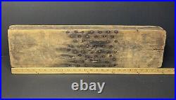 Antique c1850s Pillow of Nails Sideshow Victorian Circus Act Hemp Heckle Hetchel