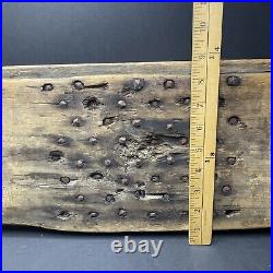 Antique c1850s Pillow of Nails Sideshow Victorian Circus Act Hemp Heckle Hetchel