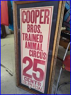 Antique circus posters