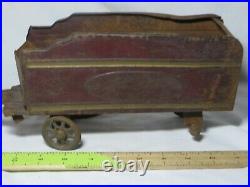 Antique early Pressed Steel tender circus Train car