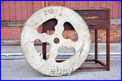 Antique wood Gambling Wheel Carnival Amusement Park Oddity 48 Horse Race old