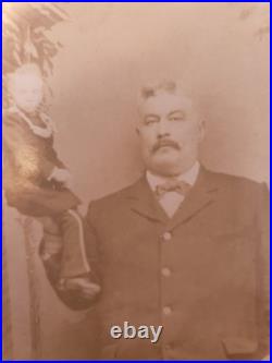 Astonishing Antique Cabinet Card Photo Pic Victorian Tom Thumb Circus Sideshow