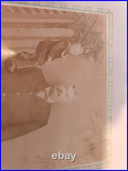 Astonishing Antique Cabinet Card Photo Pic Victorian Tom Thumb Circus Sideshow