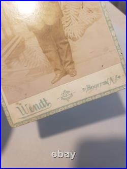 Astonishing Antique Cabinet Card Photo Pic Victorian Tom Thumb Circus Sideshow