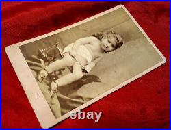 BEARDED LADY ANNIE JONES as Young Child INFANT ESSAU! Rarest PHOTO Circus FREAK