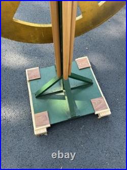 BEAUTIFUL! Antique Gambling Wheel Wood Carnival Game with Original Stand 30s-40s