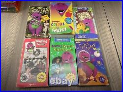 Barney & Friends VHS LOT of 36 VTG Tapes Clam Shell Concert Songs Circus Santa