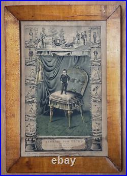 Barnum Framed Circus Print Tom Thumb Taken From Daguerreotype By John Plumbe Barnum Framed Circus Print Tom Thumb Taken From Daguerreotype By John Plumbe