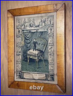 Barnum Framed Circus Print Tom Thumb Taken From Daguerreotype By John Plumbe Barnum Framed Circus Print Tom Thumb Taken From Daguerreotype By John Plumbe