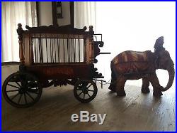 Barnum and Bailey wagon elephant circus 1920´s antique piece vintage circus