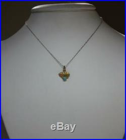 Bear Turquoise Pendant Circus 14K Edwardian Belle Epoque Antique c1880 Necklace