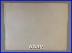 Beautiful Drawing 1958 Ink Circus Horse Man Woman Art to Identify Antique 20th