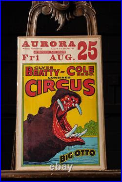 C. 1961 Circus feat. Big Otto Lithograph Poster by Roland Butler