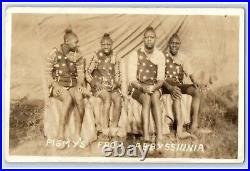 C1910's Pygmy Abyssinia Ethiopia Circus Sideshow RPPC Photo Antique Postcard