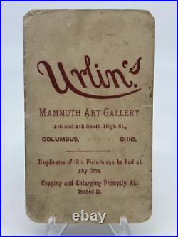 CDV Albino Violinist Wild Hair Performer Oddity Columbus Ohio 1870s side show