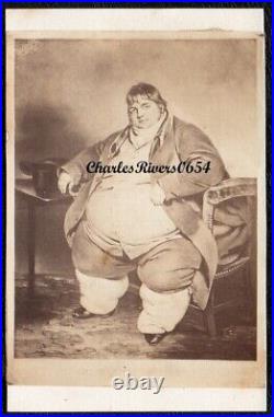 CDV Incredibly Fat Man, Possibly Circus Freak Frank Williams, Antique Photo