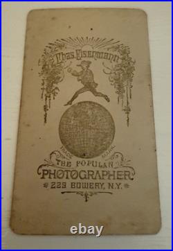 CDV of Albino Girl a Circus Performer by Photographer Eisenmann