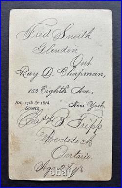 CHARLES B. TRIPP Armless Wonder, CDV Photo by Chapmann Sideshow Circus Freak