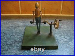 CIRCUS STRONGMAN LIVE STEAM ACCESSORY 1890's ANTIQUE TIN TOY GERMANY TINPLATE