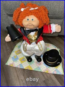 Cabbage Patch Kid Circus-Red Popcorn Hair, Green Eyes, HM #15, Factory KT, 1986
