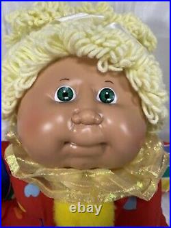 Cabbage Patch Original Vintage Circus Clown Doll Blond Hair Green Eyes RARE 80s