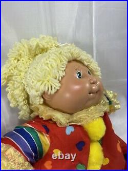 Cabbage Patch Original Vintage Circus Clown Doll Blond Hair Green Eyes RARE 80s
