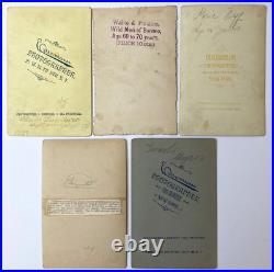 Cabinet Cards Circus Waino Wild Men Eisenmann Little People Obermuller Bernhardt