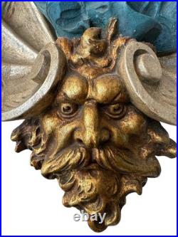 Calliope Wagon Figure Woman Circus Parade Banner Holder