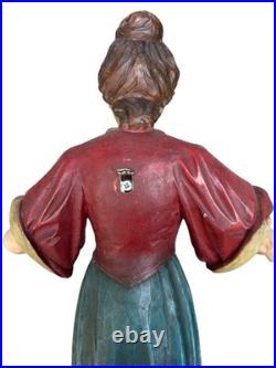 Calliope Wagon Figure Woman Circus Parade Banner Holder