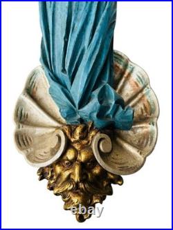 Calliope Wagon Figure Woman Circus Parade Banner Holder