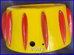 Carnival Circus lighting fixture Ceiling Wall original 11x6 vtg Park Paint