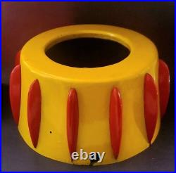 Carnival Circus lighting fixture Ceiling Wall original 11x6 vtg Park Paint