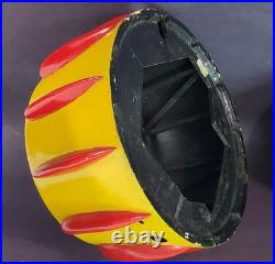 Carnival Circus lighting fixture Ceiling Wall original 11x6 vtg Park Paint