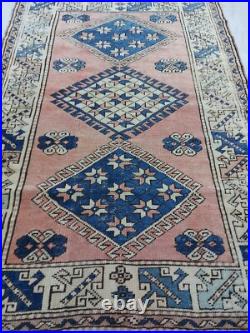 Caucasian Antique Rug 19th Century Blue Stars Carpet Rug