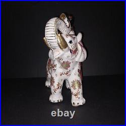 Ceramic Satsuma Circus Elephant Vintage Antique Japanese Art Sculptures