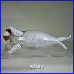 Christopher RADKO vintage 1993 Italian CIRCUS SEAL glass Ornament 93-249 with TAG