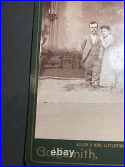 Circus Performer? MIDGET MAJOR LITTLEFINGER AND WIFE- AUTOGRAPHED-ST. LOUIS, MO