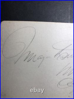 Circus Performer? MIDGET MAJOR LITTLEFINGER AND WIFE- AUTOGRAPHED-ST. LOUIS, MO