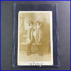 Cojoined Twins The Cuban Twins Postcard Antique 1912 Havana Circus Siamese X1227