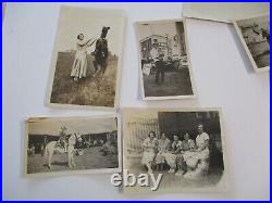 Collection Of Vintage Antique Circus Performer Acrobat Tent Animals People Old