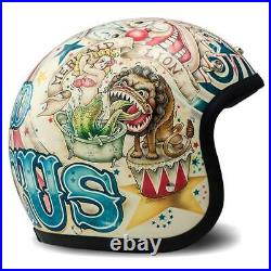 DMD Vintage Circus Motorcycle Motorbike Helmet